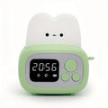 Veilleuse kawaii avec fonction réveil, vert, rose ou jaune, vert