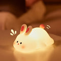 Veilleuse en silicone doux, lapin ou licorne