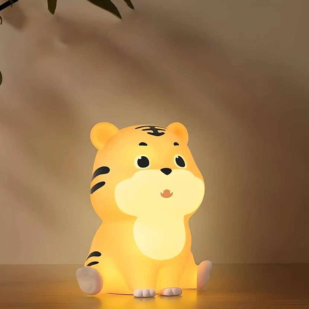 Veilleuse tigre en silicone, intensité réglable au toucher