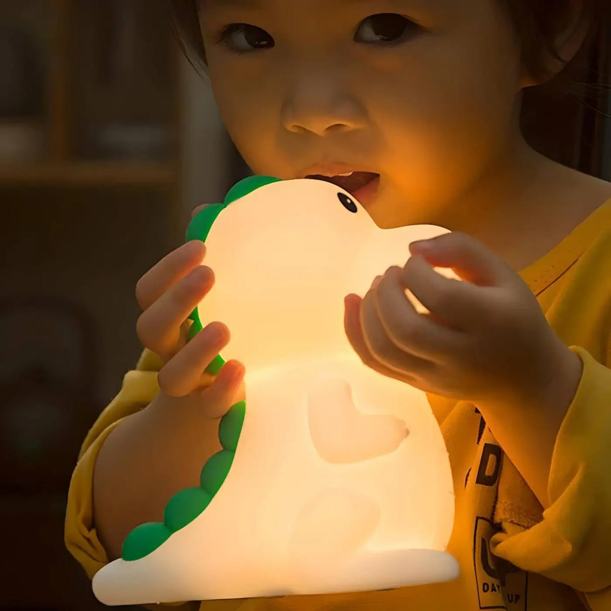 Veilleuse petit dinosaure LED, jeux de couleurs, rechargeable