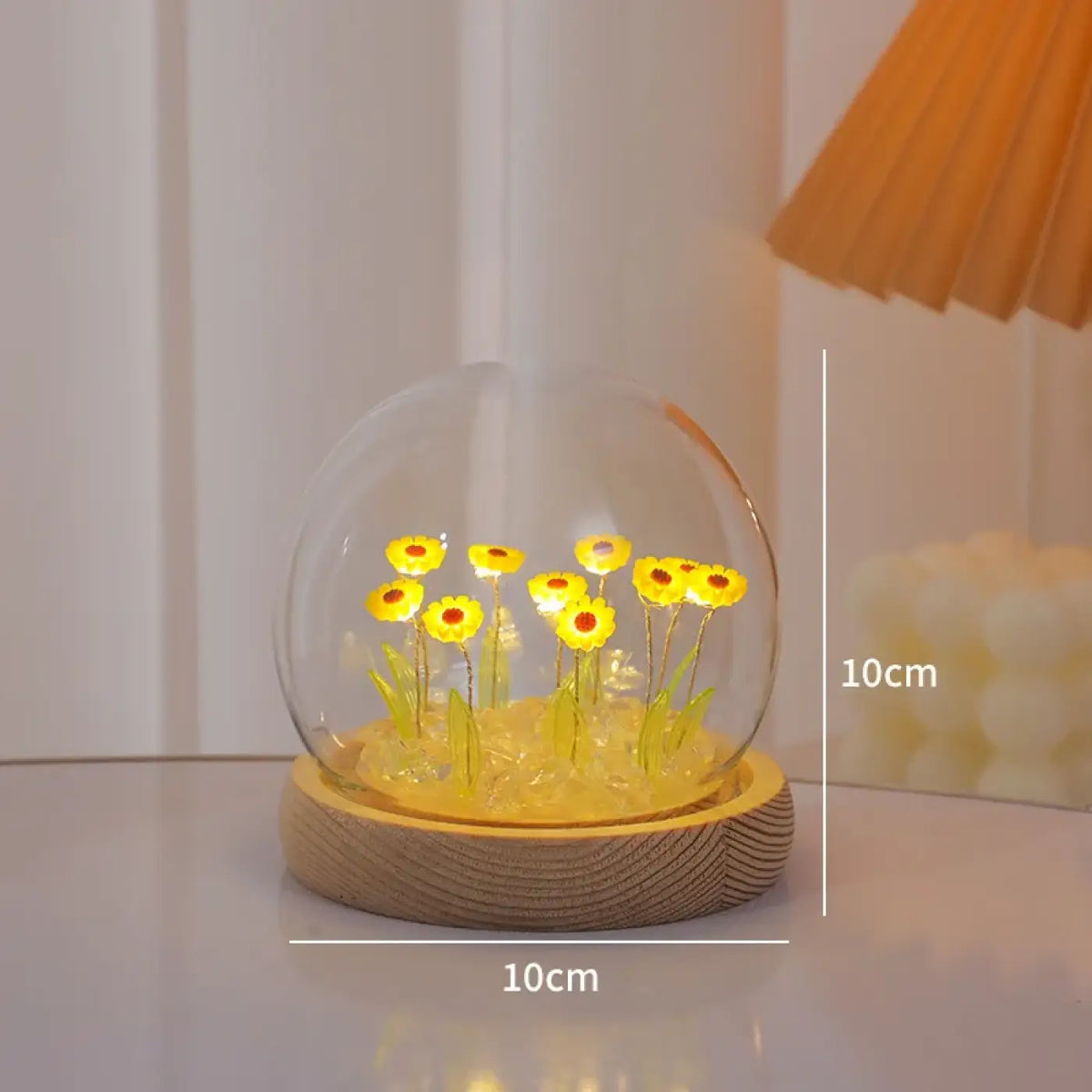 Veilleuse bouquet de tournesols, 10 ou 20 fleurs