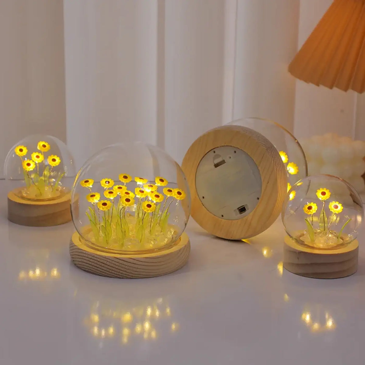 Veilleuse bouquet de tournesols, 10 ou 20 fleurs