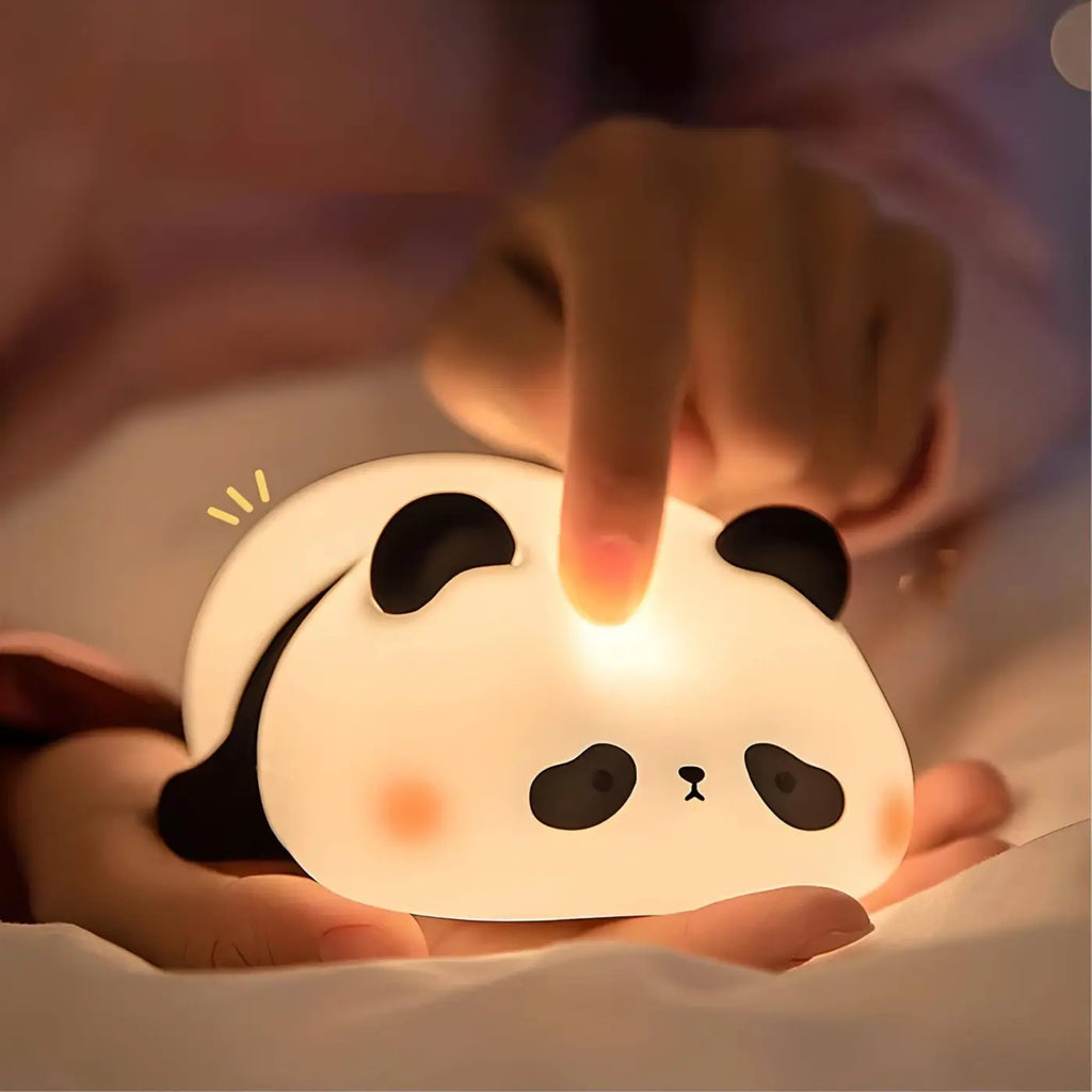 Veilleuse animal attendrissant en silicone, couleur subtile