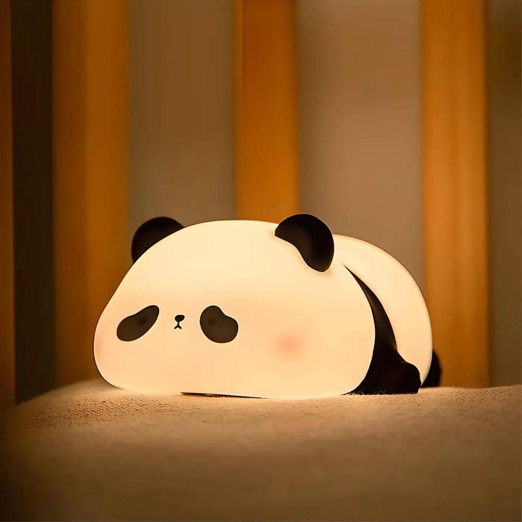 Veilleuse animal attendrissant en silicone, couleur subtile